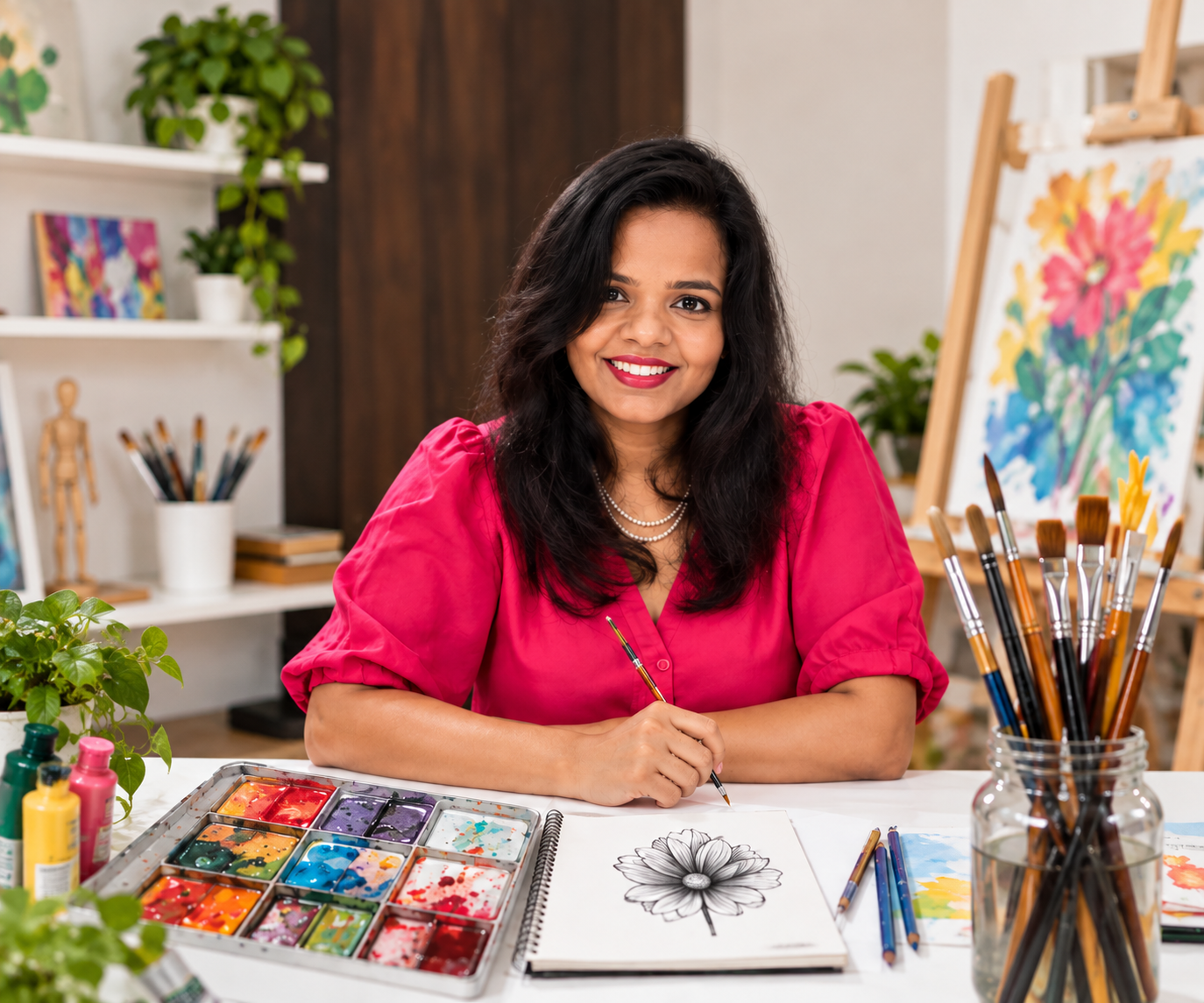Kalakar Studio founder creating art